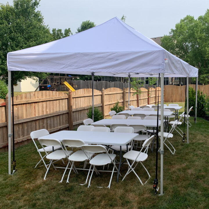 10x20 Graduation Party Tent for Rent