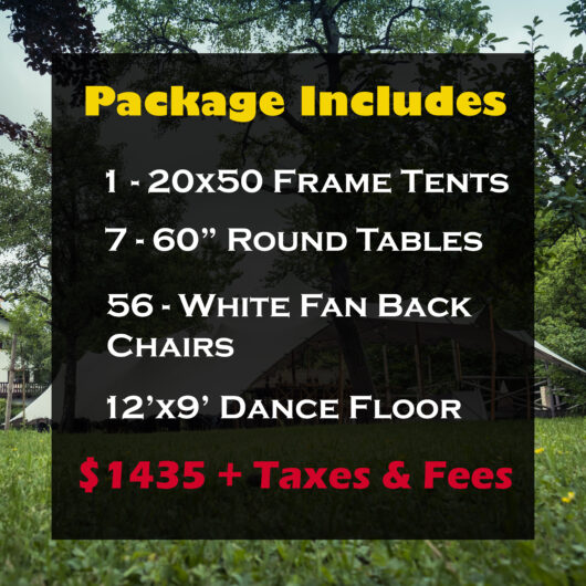 Wedding party rental packages