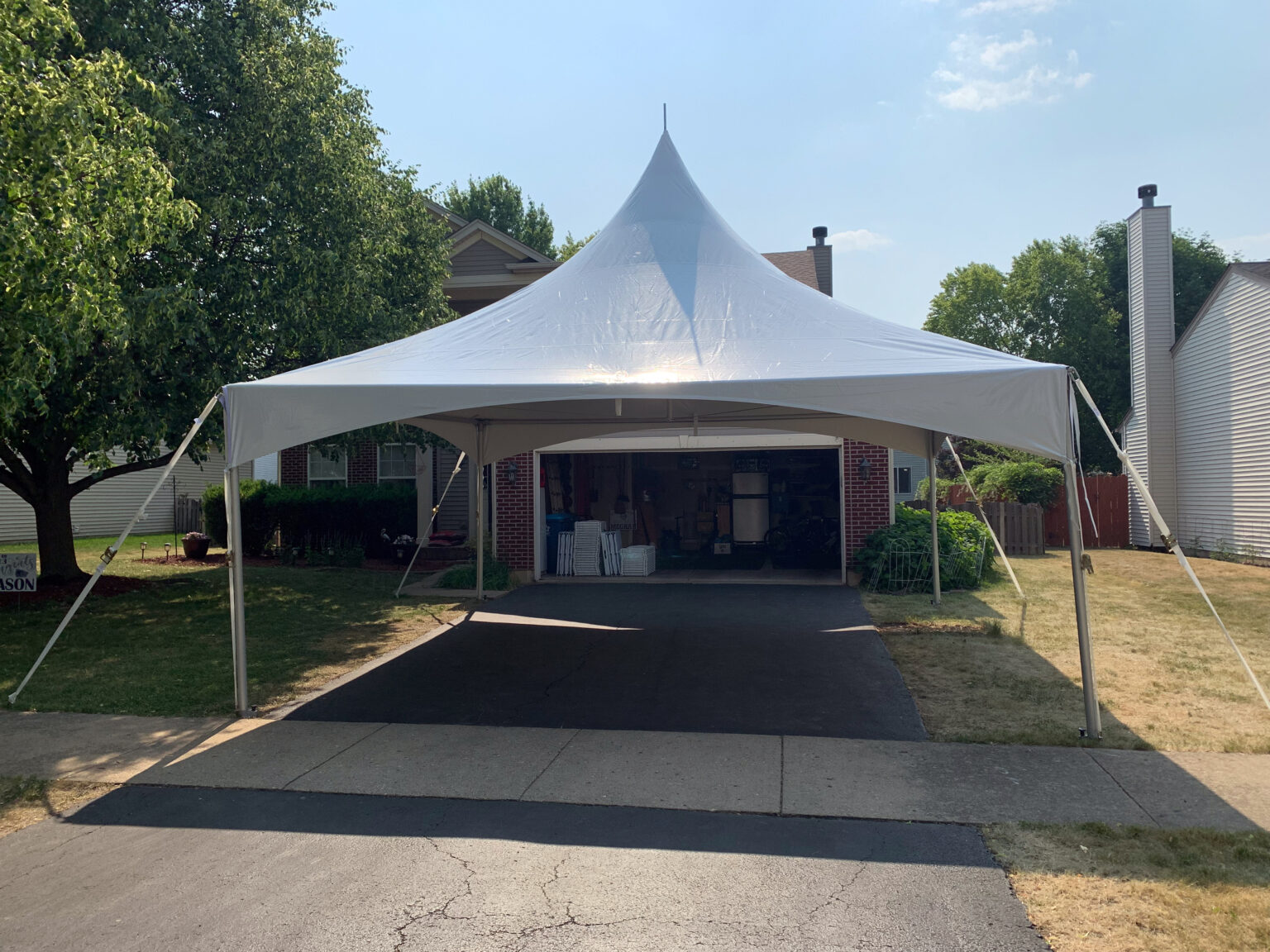 20x20 High Peak Frame Tent Marquee Tent for Rent