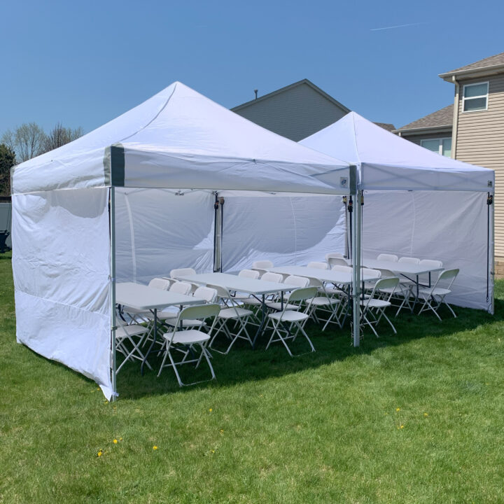 Rent graduation party tents chairs