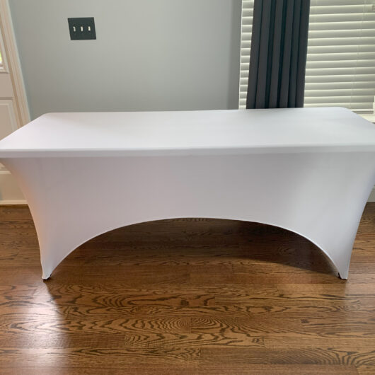 6' rectangle table covers for rent