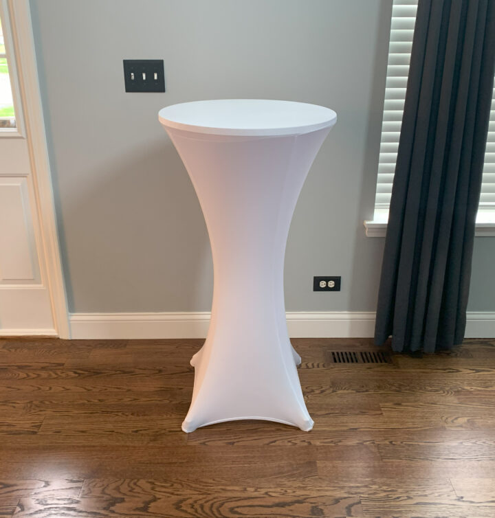 cocktail tablecloths for rent