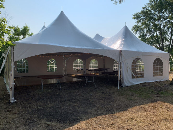 30x40 frame tent for rent