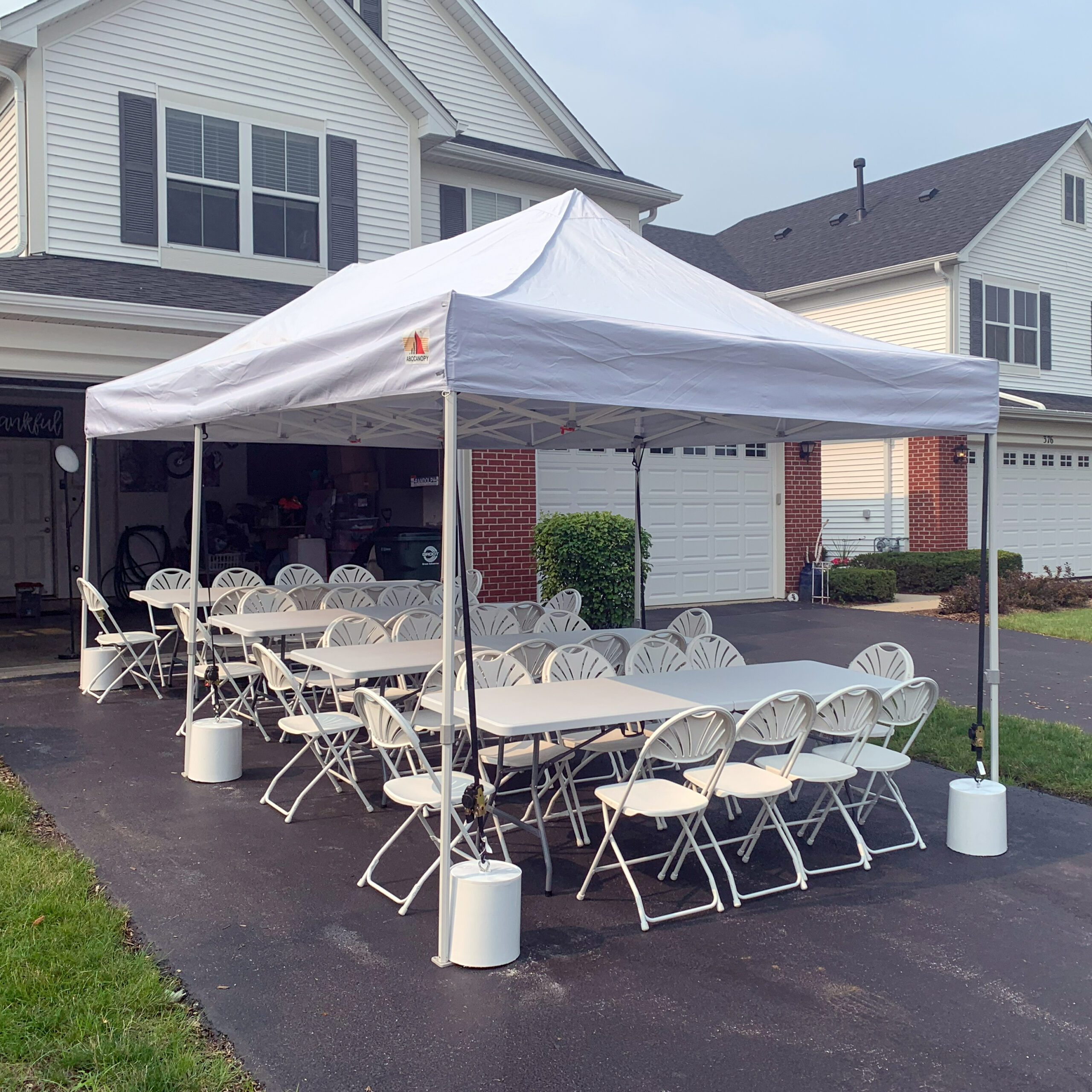 backyard party tent rental